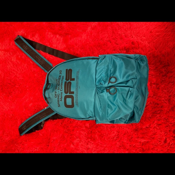 Off white unisex backpack